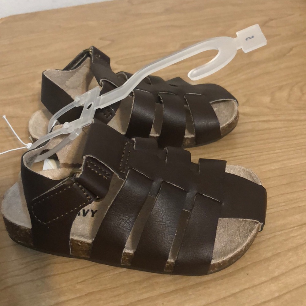 Old navy boys  sandal shoes dark brown